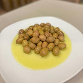 Olive verte concassée (faite à la main) 3 KG avec de l'huile d'olive
